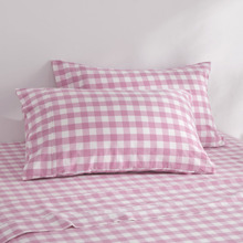 Sierra Yarn-Dyed Gingham Washed Cotton Pillowcases (Set of 2)